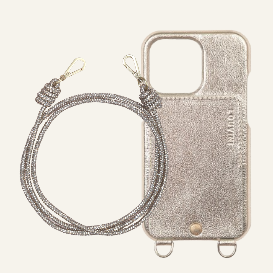 Lou Gold-Silver Metallic Case & Gold Kim Cord