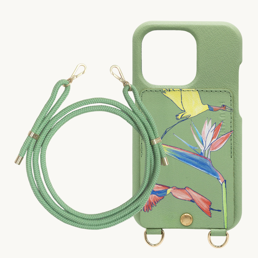 LOU x Filipe Jardim Khaki Case & TESSA Light Green Cord