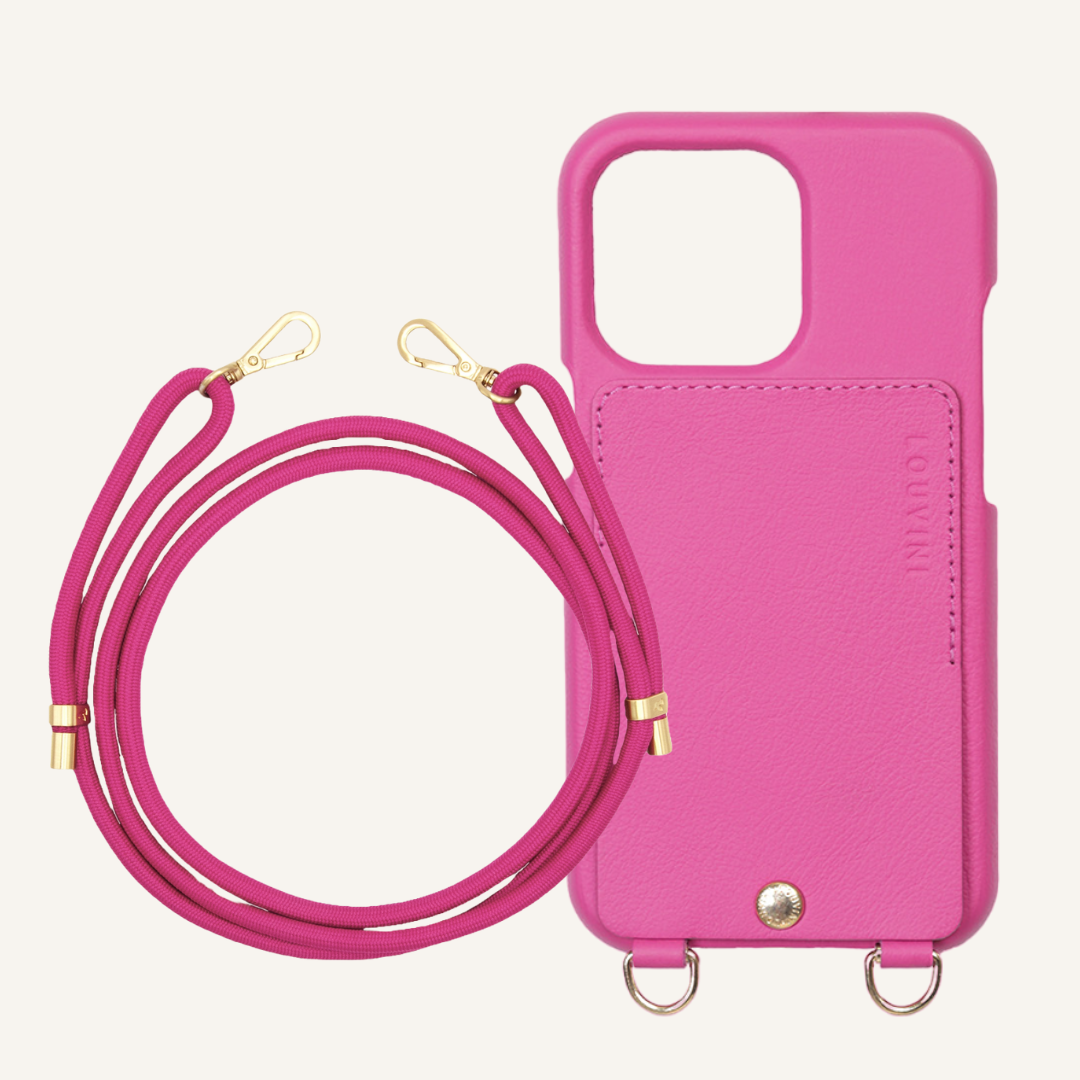 LOU Fuchsia Leather Case & TESSA Fuchsia New Cord