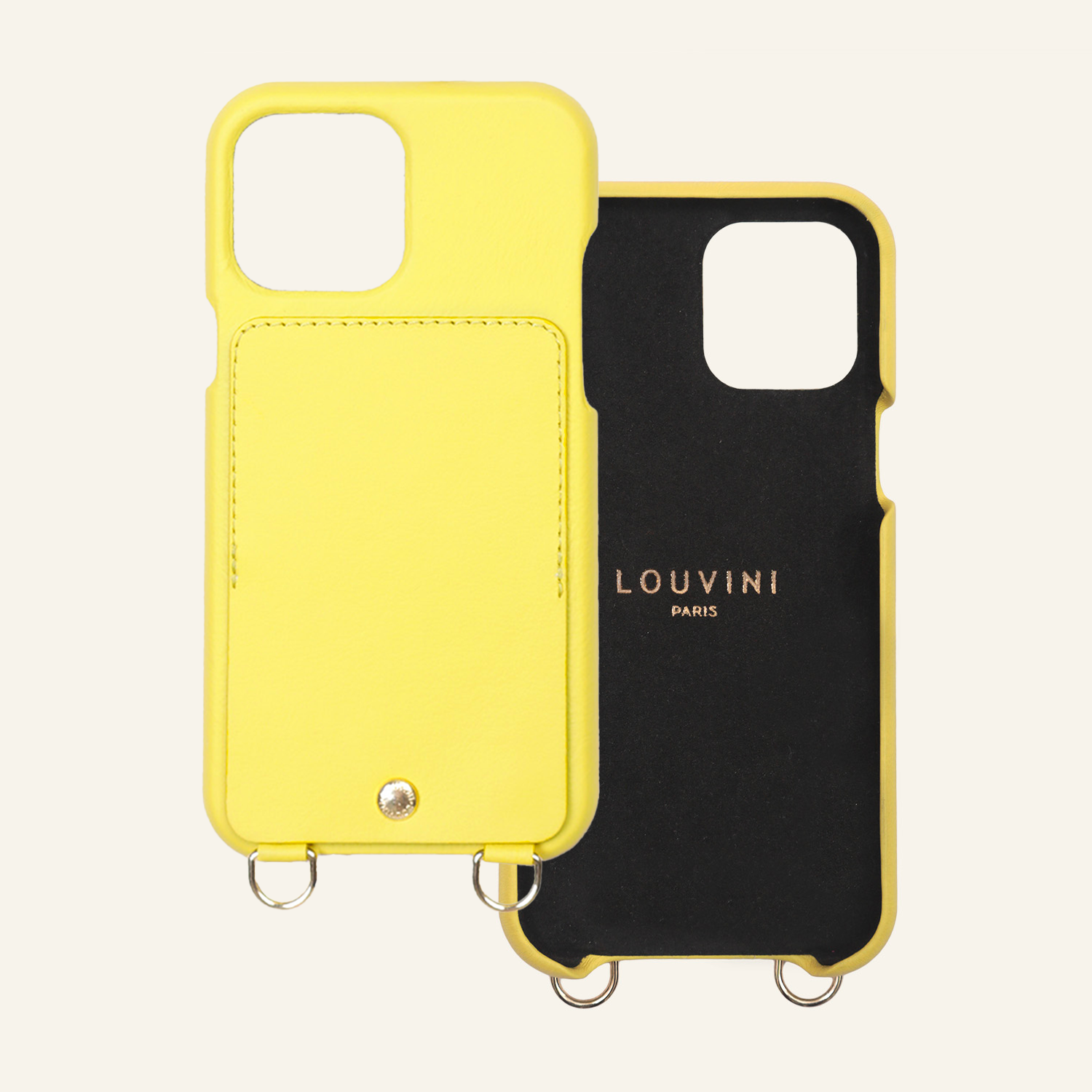 LOU Yellow Leather Case & MIA Fluo Chain