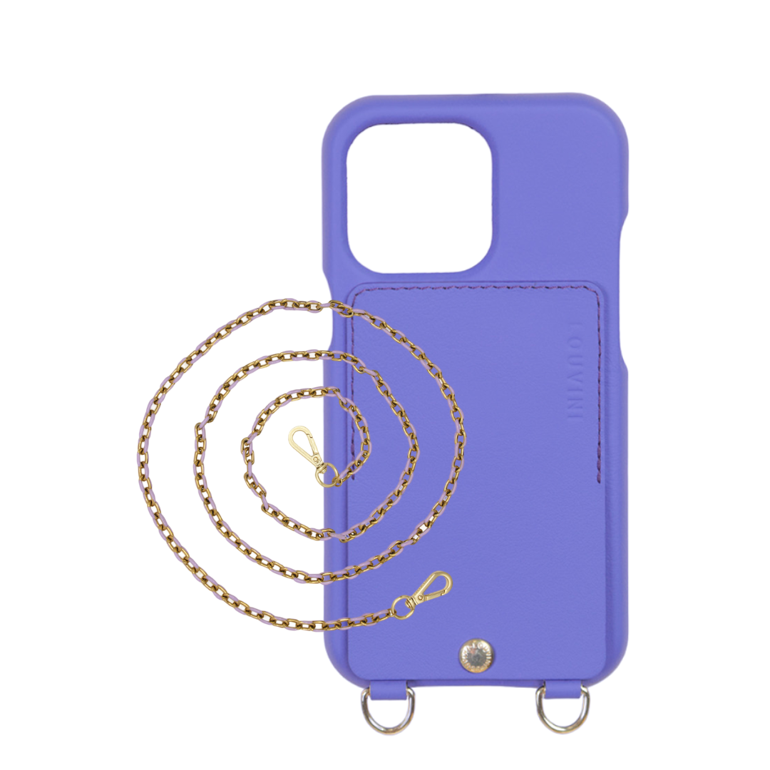 LOU Purple Leather Case & MIA Lilac Chain