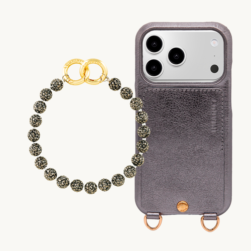 LOU Anthracite iPhone Case & PETIT DAISY Anthracite Bracelet