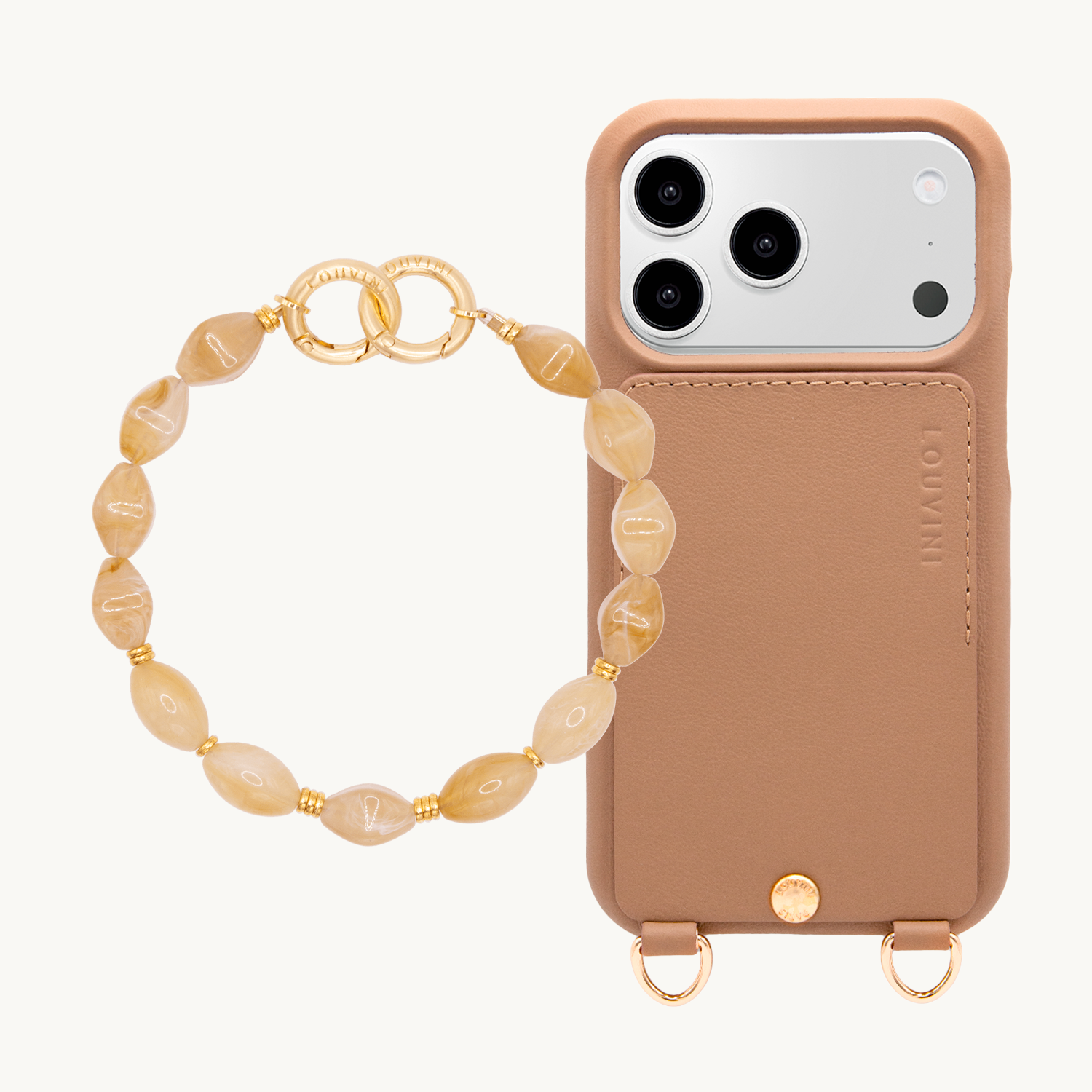 iPhone Case LOU Camel & PETIT RITA Light Brown Bracelet