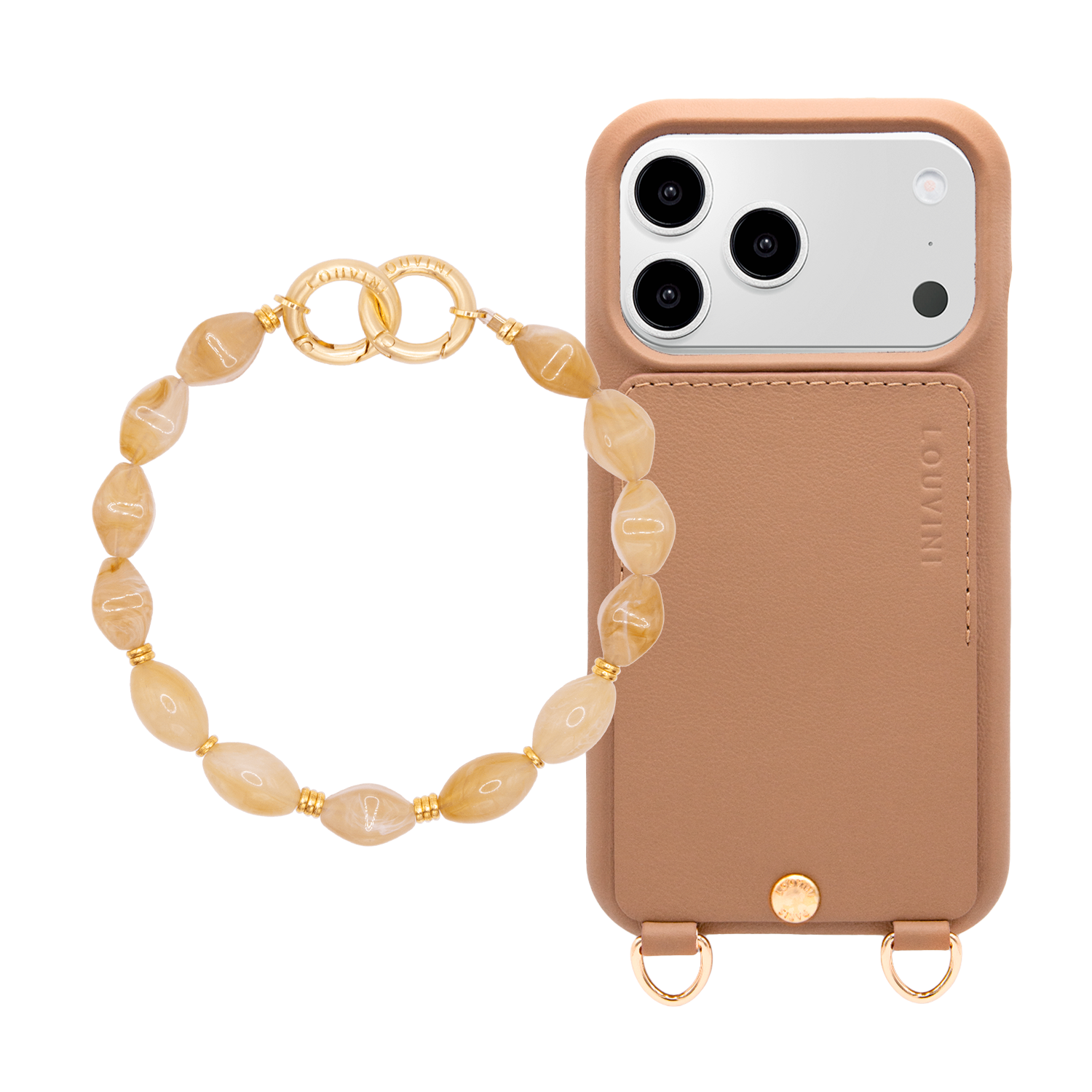 iPhone Case LOU Camel & PETIT RITA Light Brown Bracelet