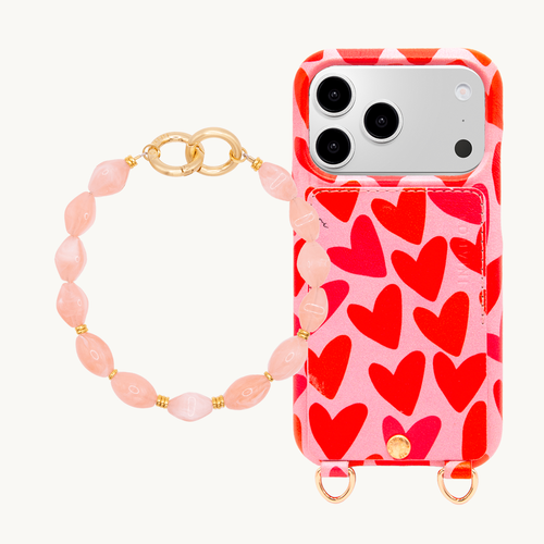 LOU Hearts iPhone Case & Bracelet PETIT RITA Coral