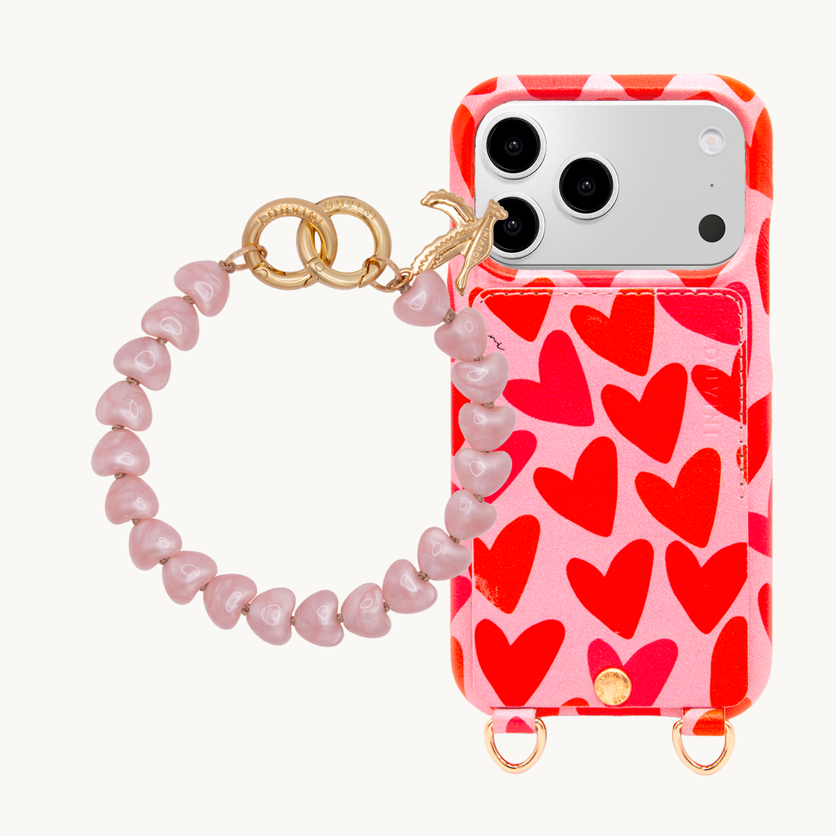 LOU Hearts iPhone Case & Bracelet TINY CUORE Pink