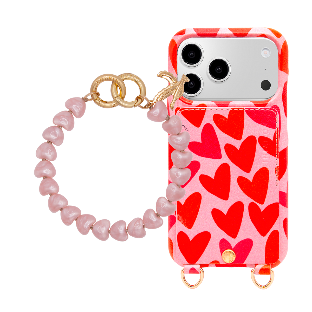 LOU Hearts iPhone Case & Bracelet TINY CUORE Pink