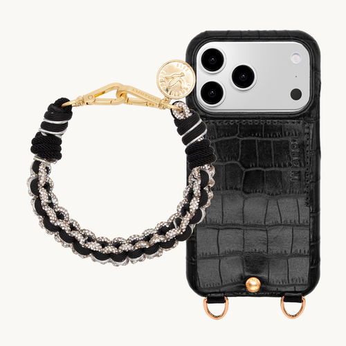 LOU Crocodile Noir iPhone Case & PETIT CLEO Bracelet - Black
