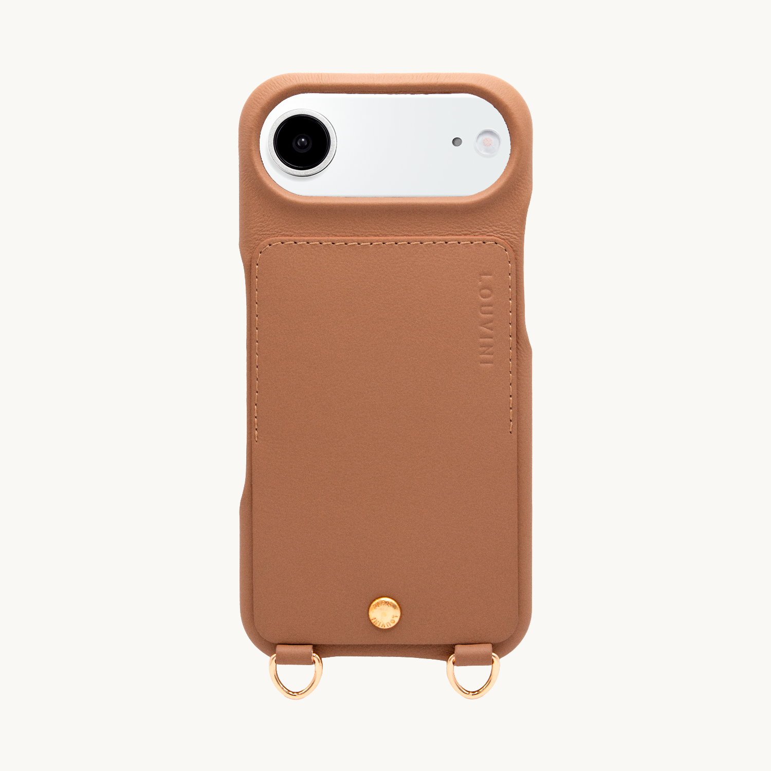 iPhone Leather Case with wallet and loops LOU - Camel