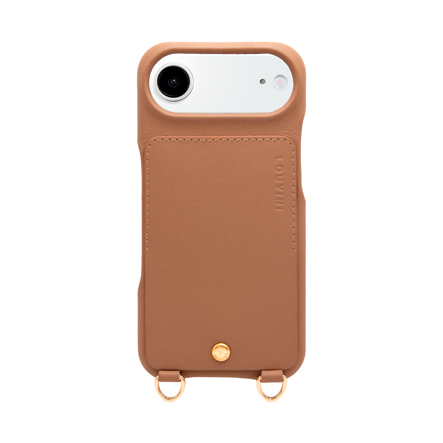 iPhone Leather Case with wallet and loops LOU - Camel