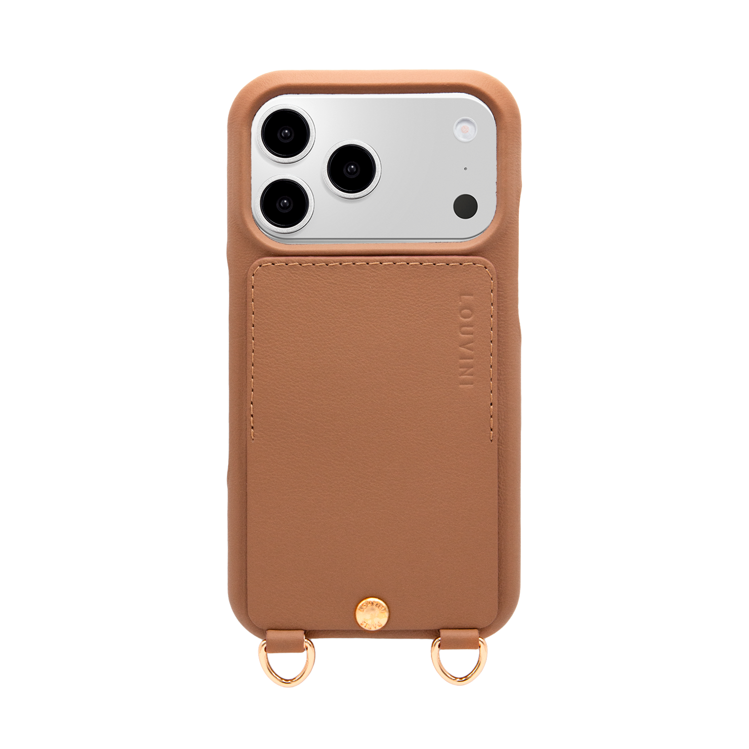 iPhone Leather Case with wallet and loops LOU - Camel