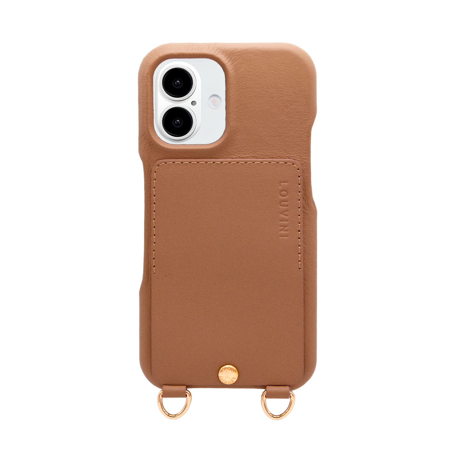 iPhone Leather Case with wallet and loops LOU - Camel