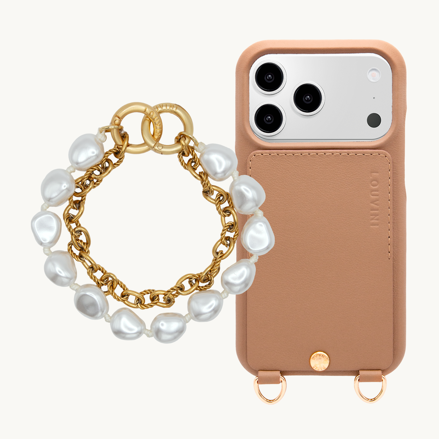 LOU iPhone Case Camel & PETIT VICTOIRE Bracelet