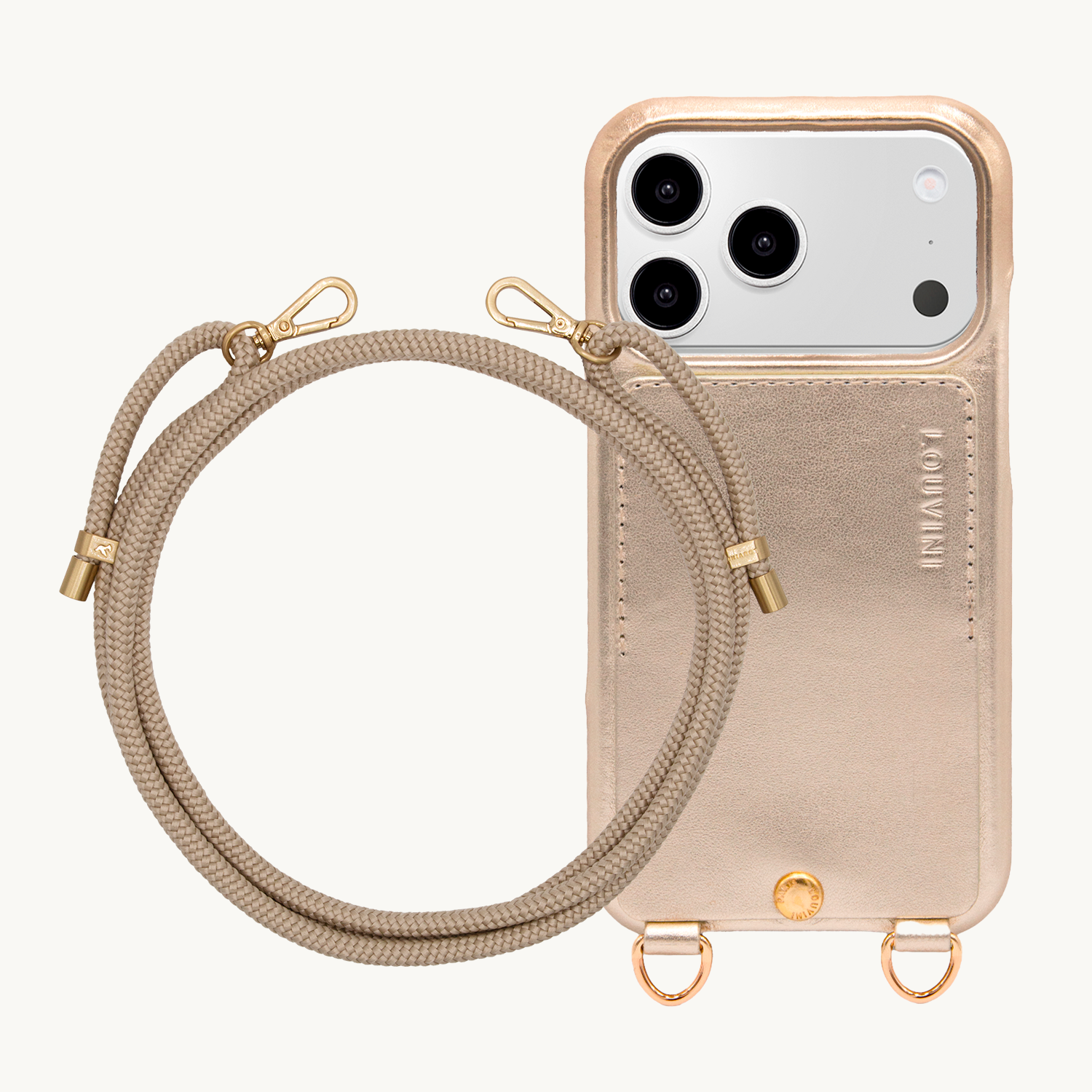 LOU Gold Case & TESSA Sand Cord