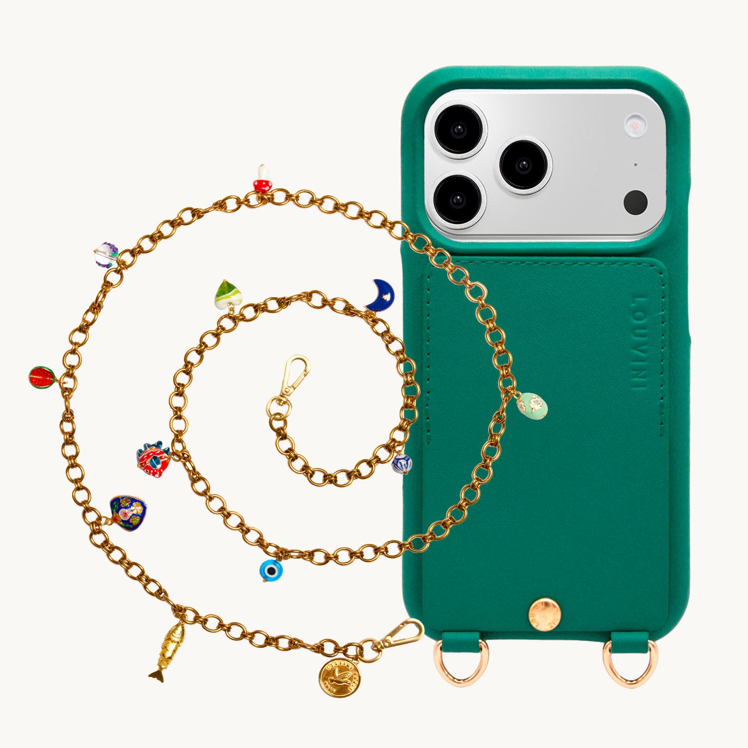 LOU Emerald iPhone Case & JANE Chain