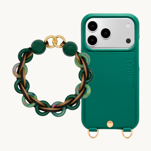 LOU Emerald iPhone Case & Bracelet DOLLY Green-Jade