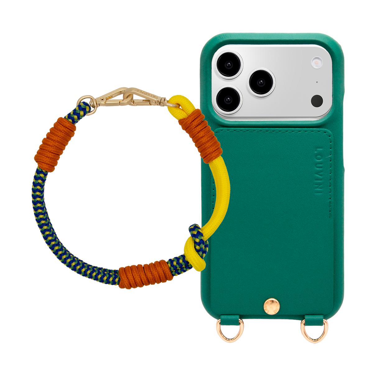 LOU Emerald iPhone Case & Bracelet PETIT TESSA Yellow Navy