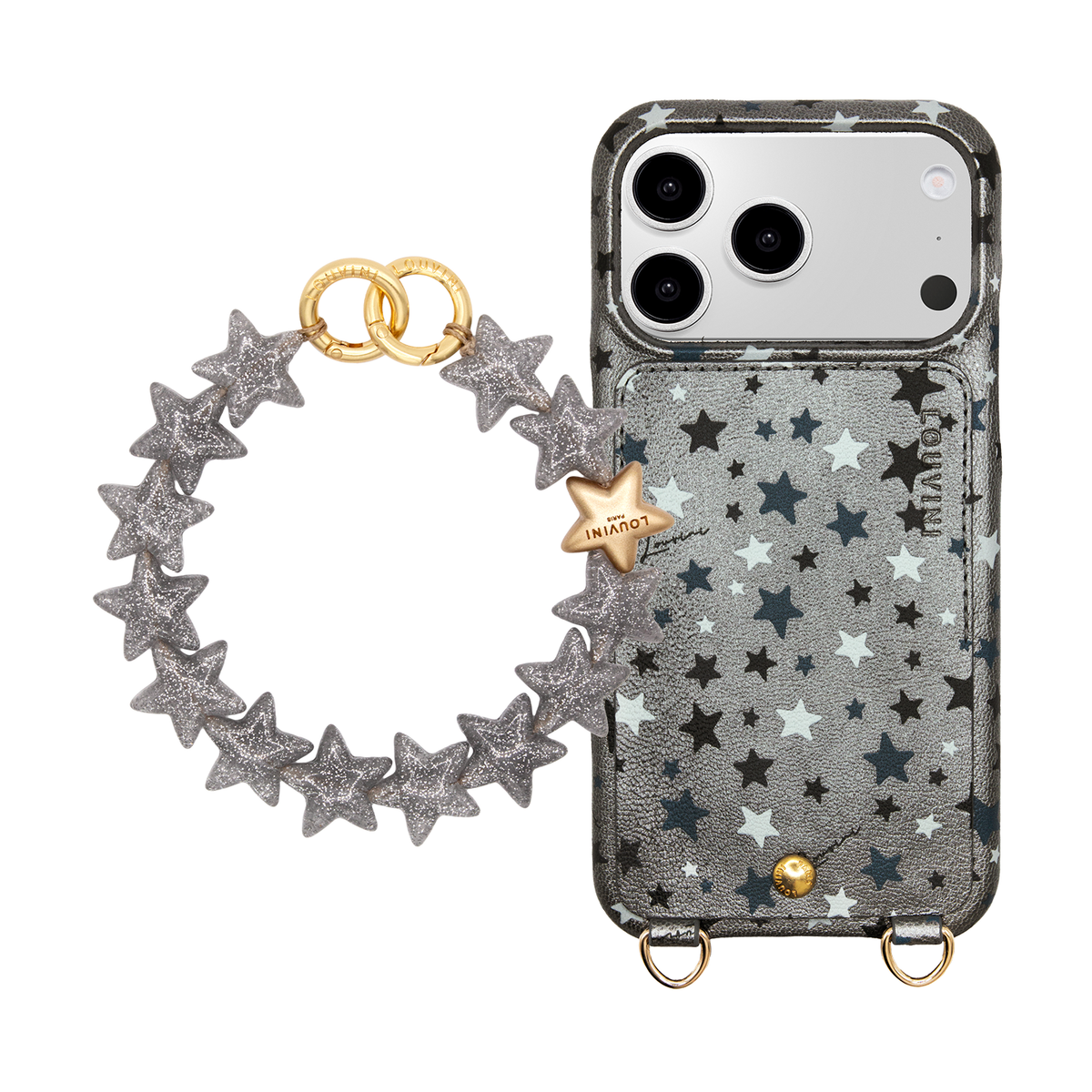LOU Silver Stars iPhone Case & Bracelet PETIT ETOILE Silver