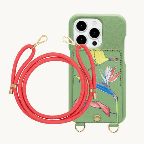 iPhone Case LOU x FILIPE JARDIM Khaki & TESSA POP Pink Cord