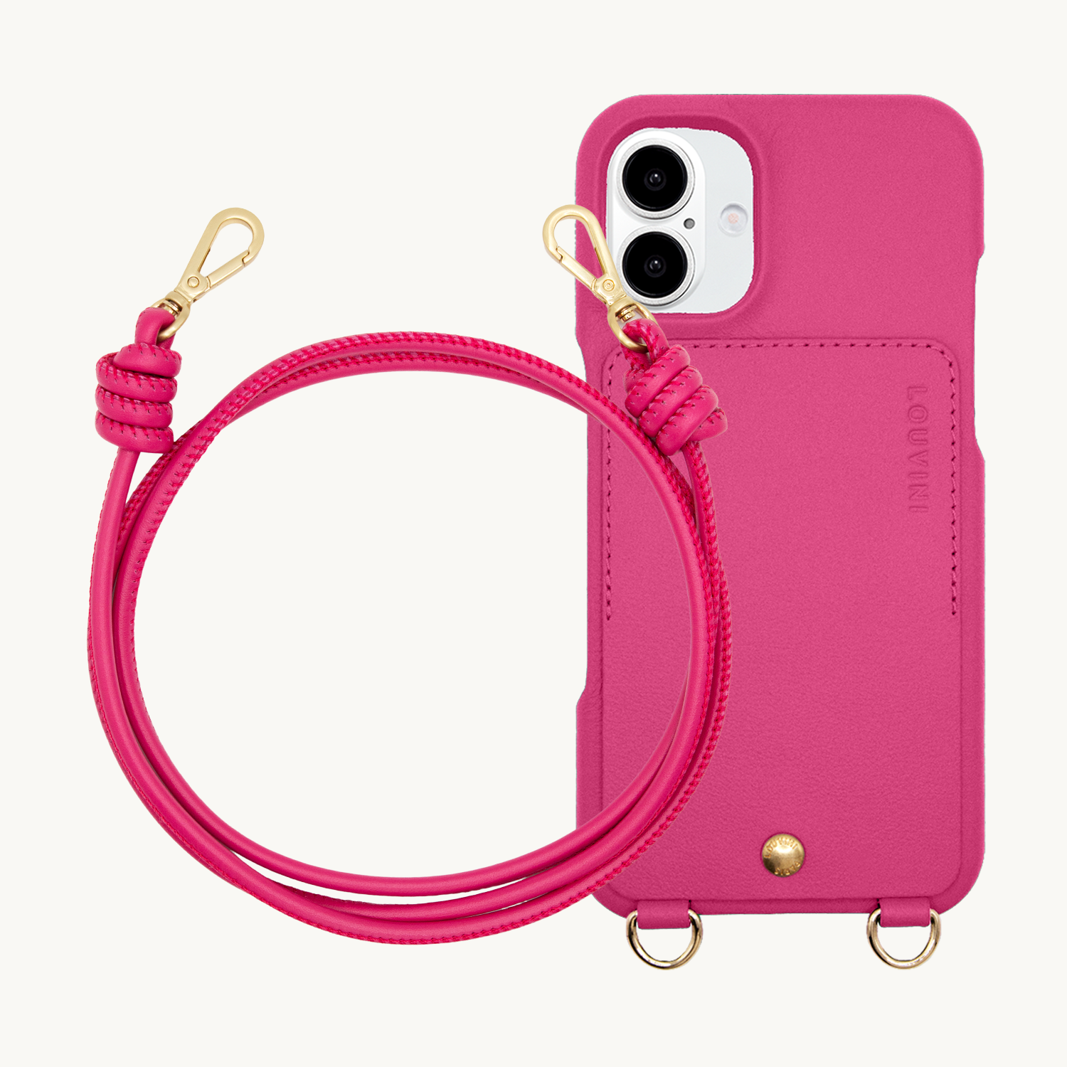 LOU Fuchsia iPhone Case & KATE Fuchsia Strap