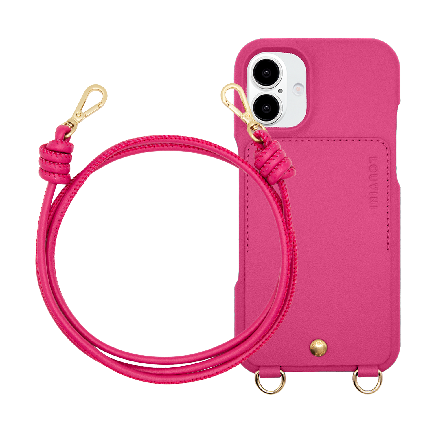 LOU Fuchsia iPhone Case & KATE Fuchsia Strap