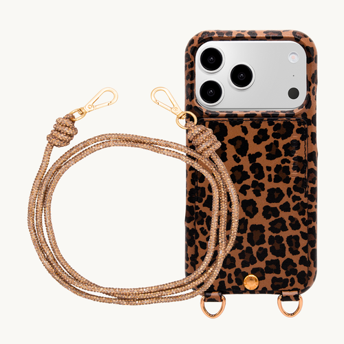 LOU Leopard iPhone Case & KIM Bronze Cord