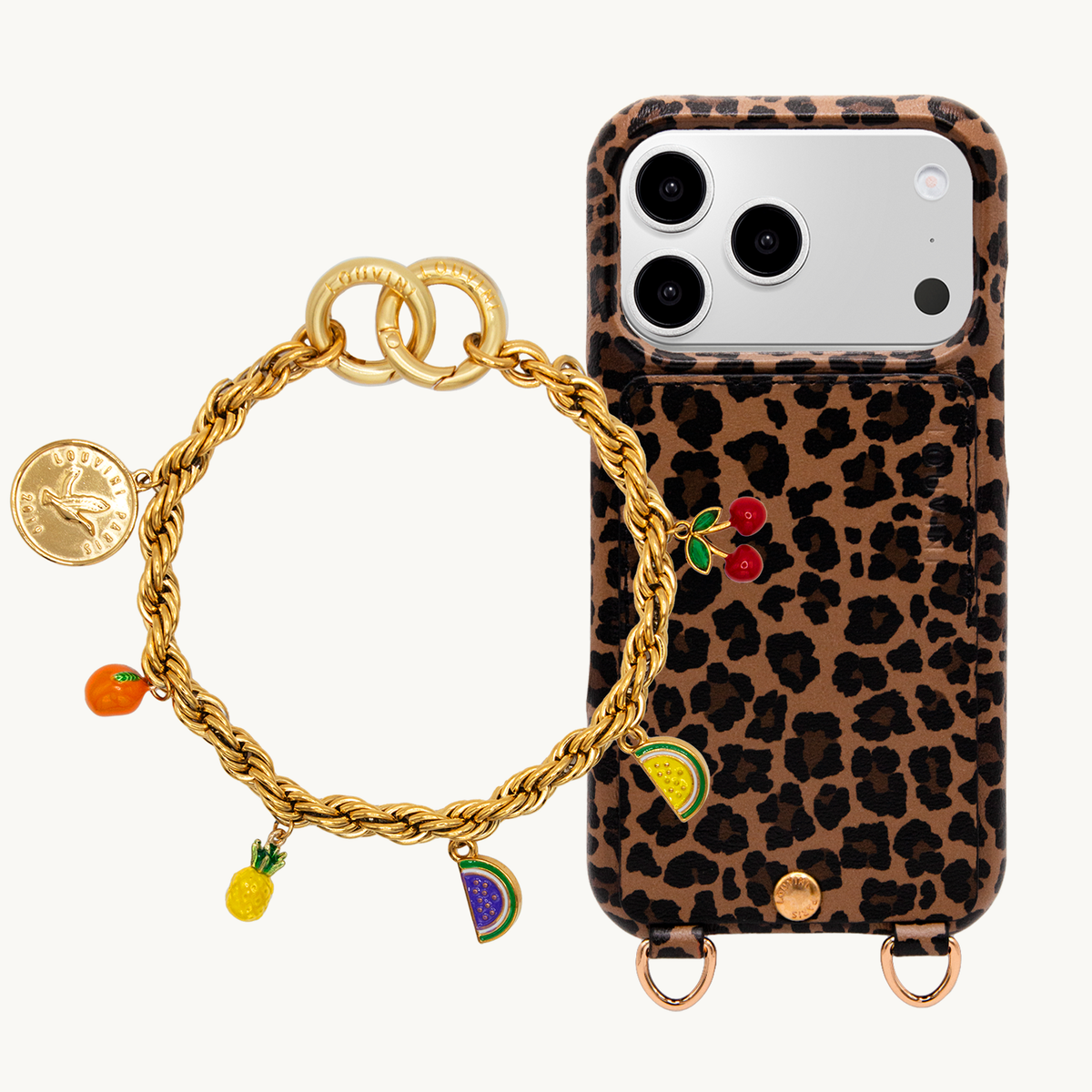 LOU Leopard iPhone Case & Bracelet PETIT CELINE Tropical