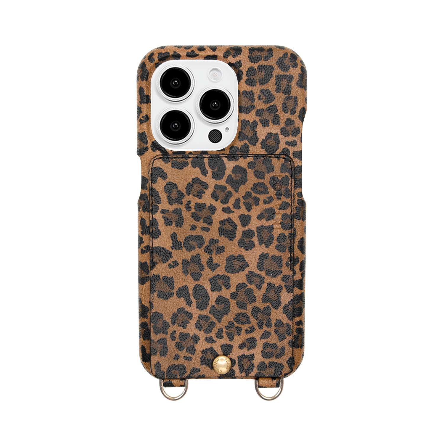iPhone Leather Case with wallet and loops LOU - LEOPARD
