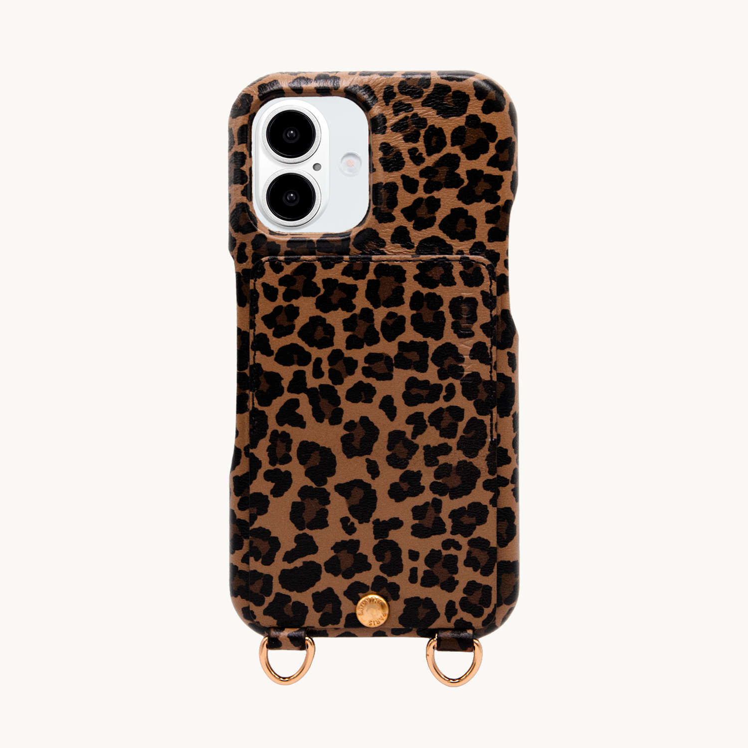 iPhone Leather Case with wallet and loops LOU - LEOPARD