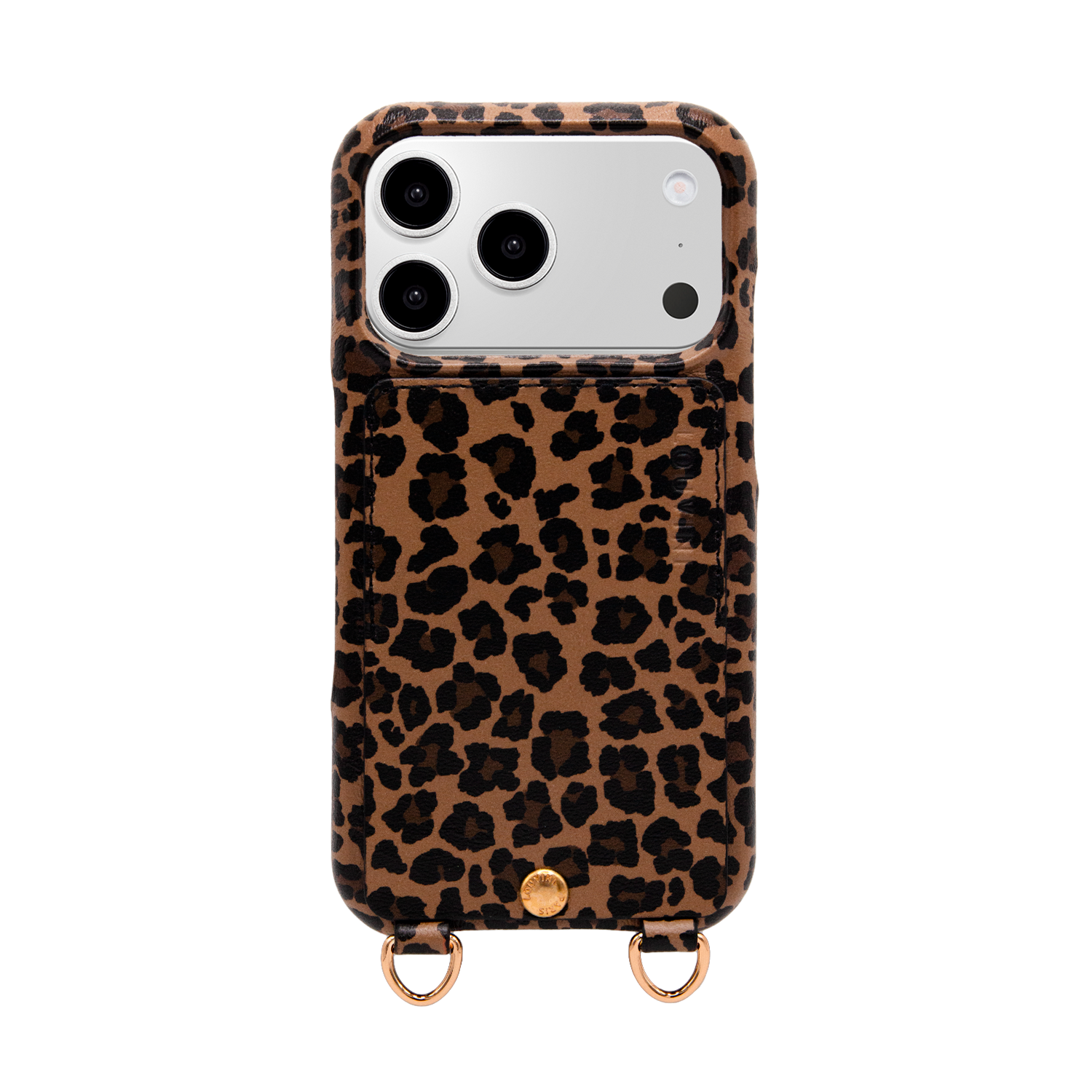 LOUVINI PARIS LOU LEOPARD iPhone16 ケース iPhone Leather Case with wallet and loops LOU - LEOPARD