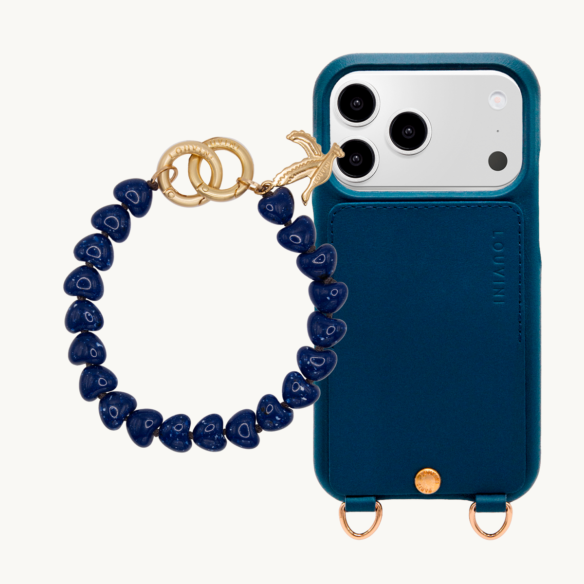 LOU Navy iPhone Case & Bracelet TINY CUORE Navy