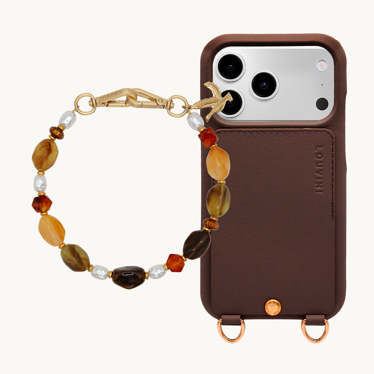 LOU Brown iPhone Case & Bracelet PETIT ESMEE Amber