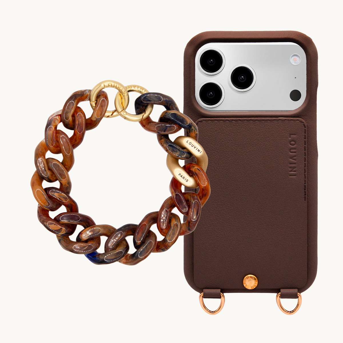 LOU Brown iPhone Case & Bracelet PETIT ZOE Brown
