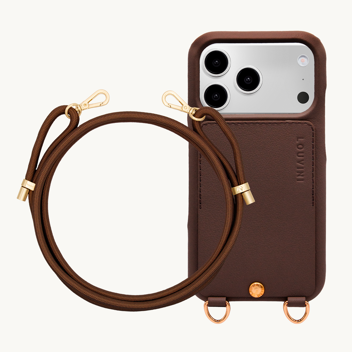 LOU Brown iPhone Case & Cord TESSA Brown