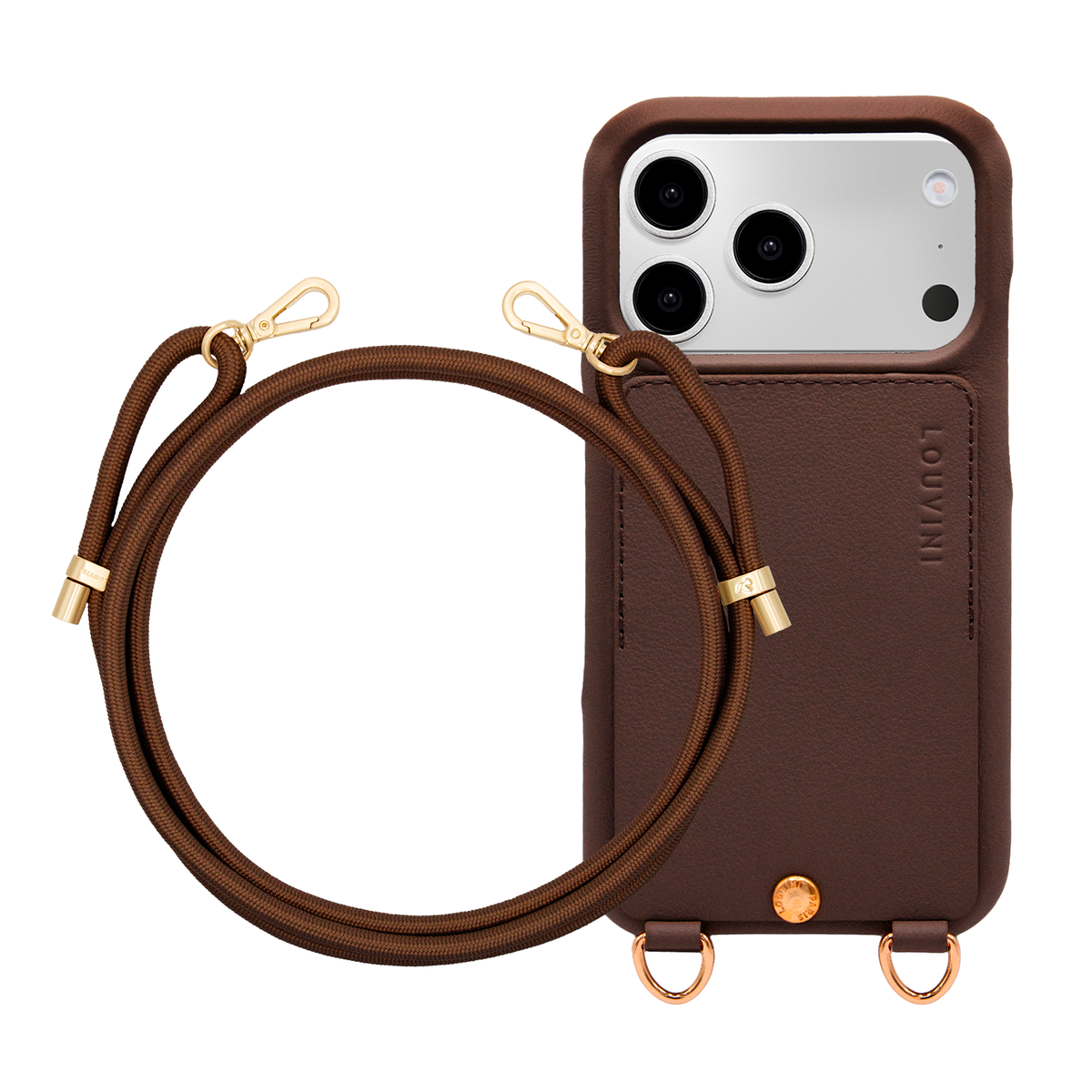 LOU Brown iPhone Case & Cord TESSA Brown