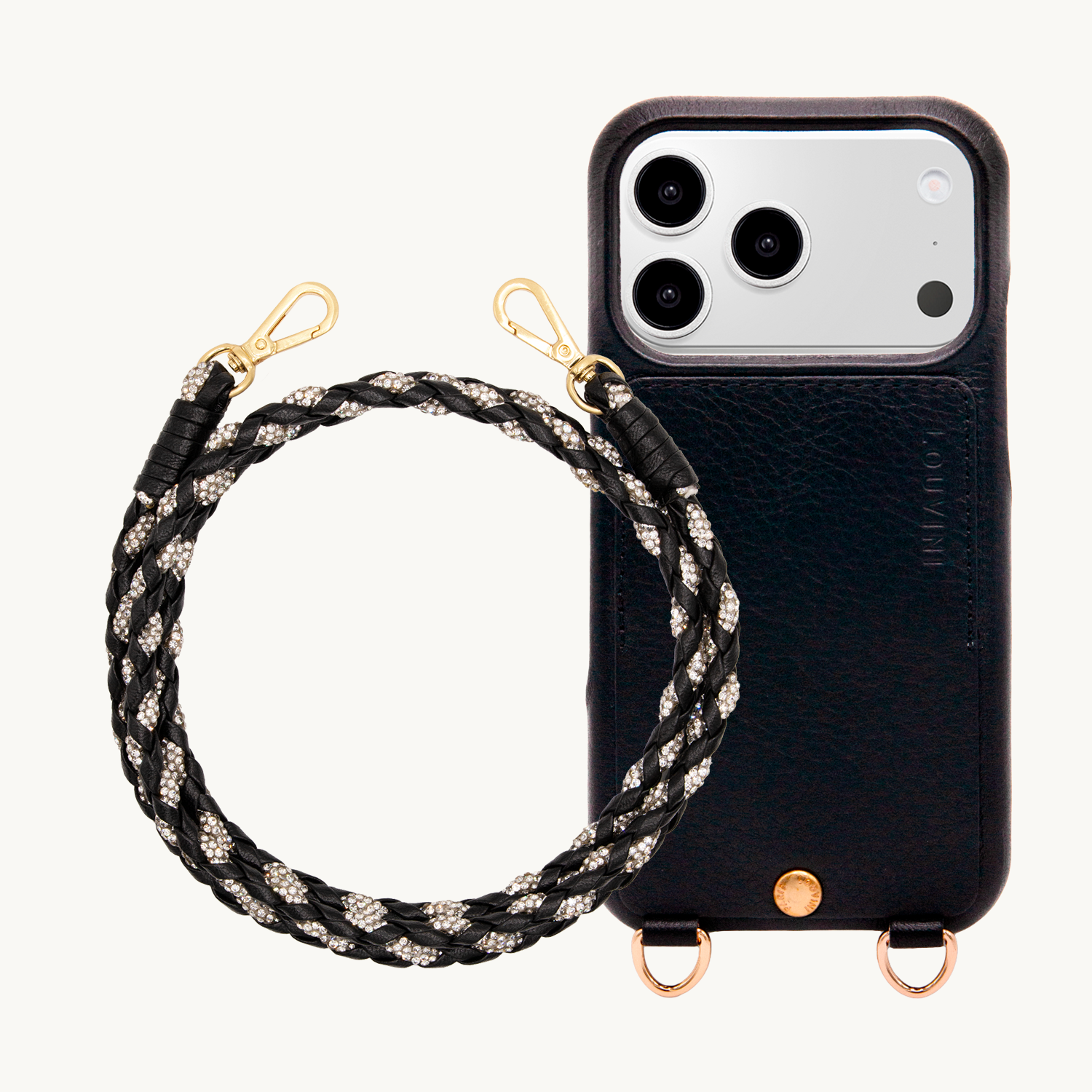 LOU iPhone Case Black & KYLIE Cord Black