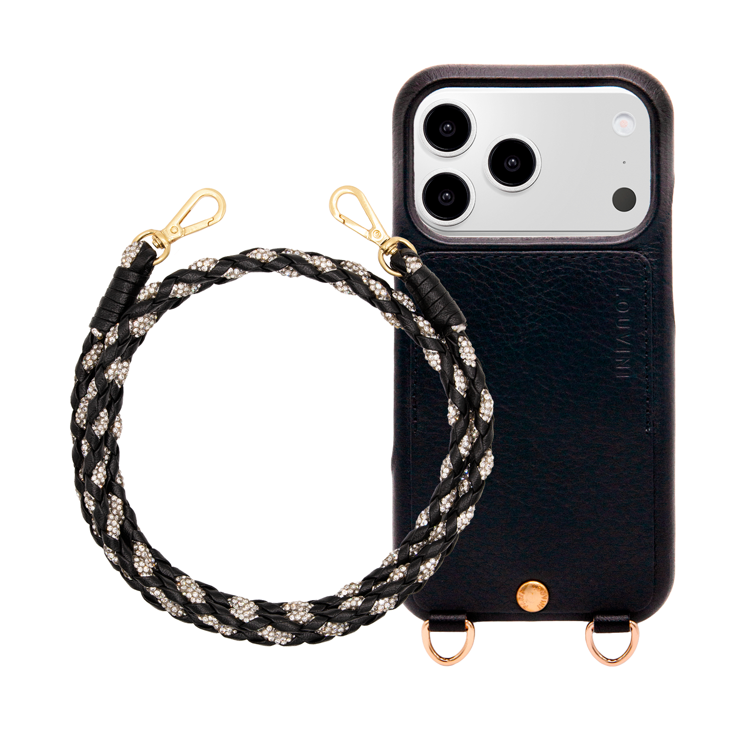 LOU iPhone Case Black & KYLIE Cord Black