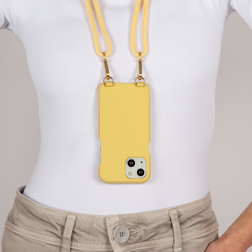 LEATHER IPHONE CASE PETIT LOU - Yellow (iPhone 12 & 13 Mini)