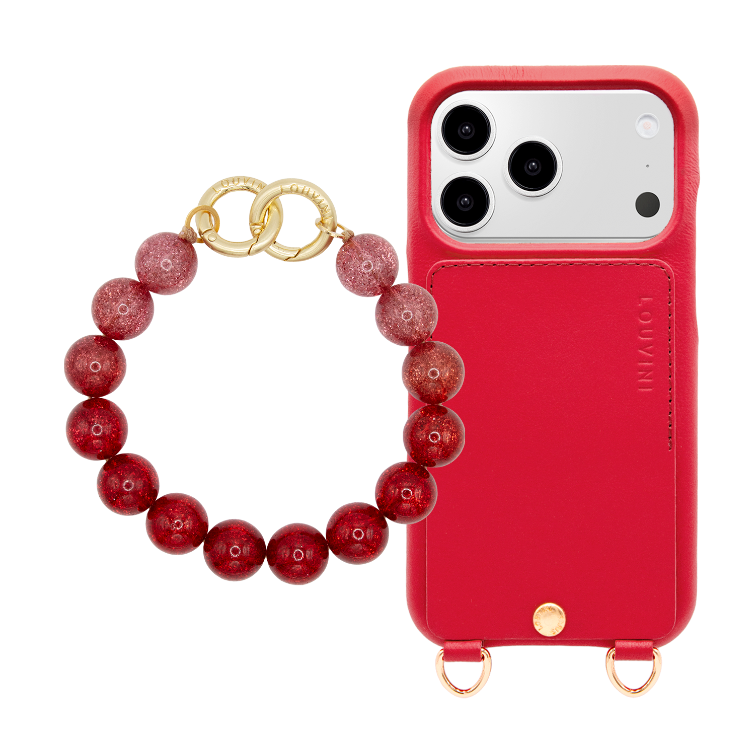 LOU Red iPhone Case & PETIT BILLY Red Bracelet
