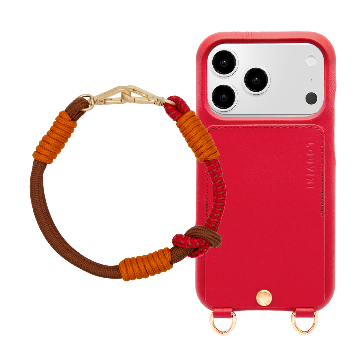 LOU Red iPhone Case & Bracelet PETIT TESSA Brown Red