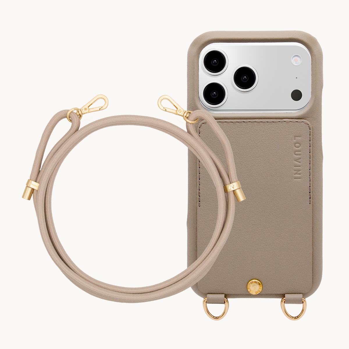 LOU iPhone Case Taupe & TESSA Cord Taupe