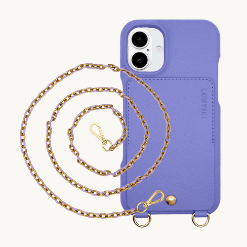 LOU Purple Leather Case & MIA Lilac Chain