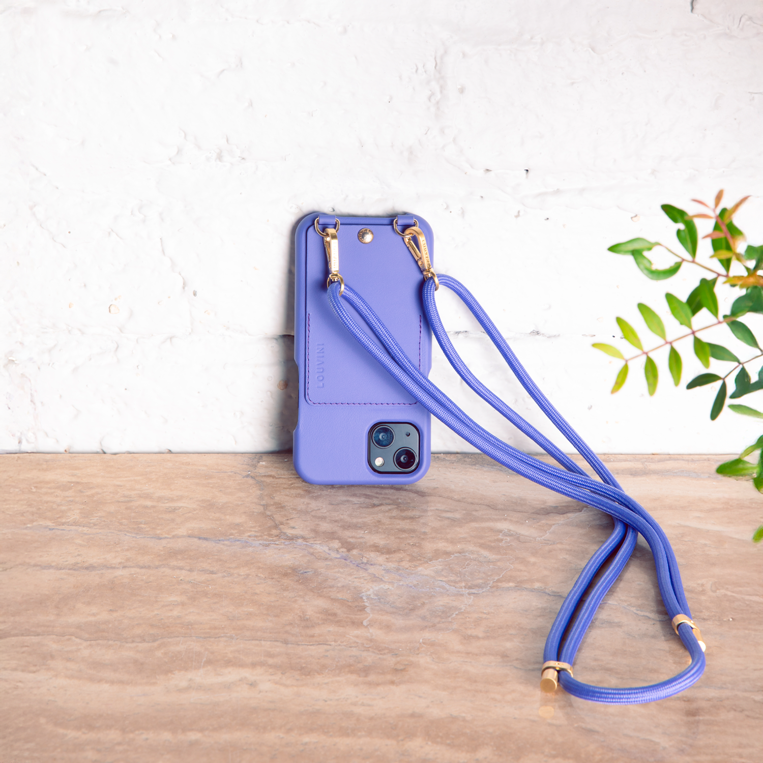 cordon pour téléphone ajustable violet 