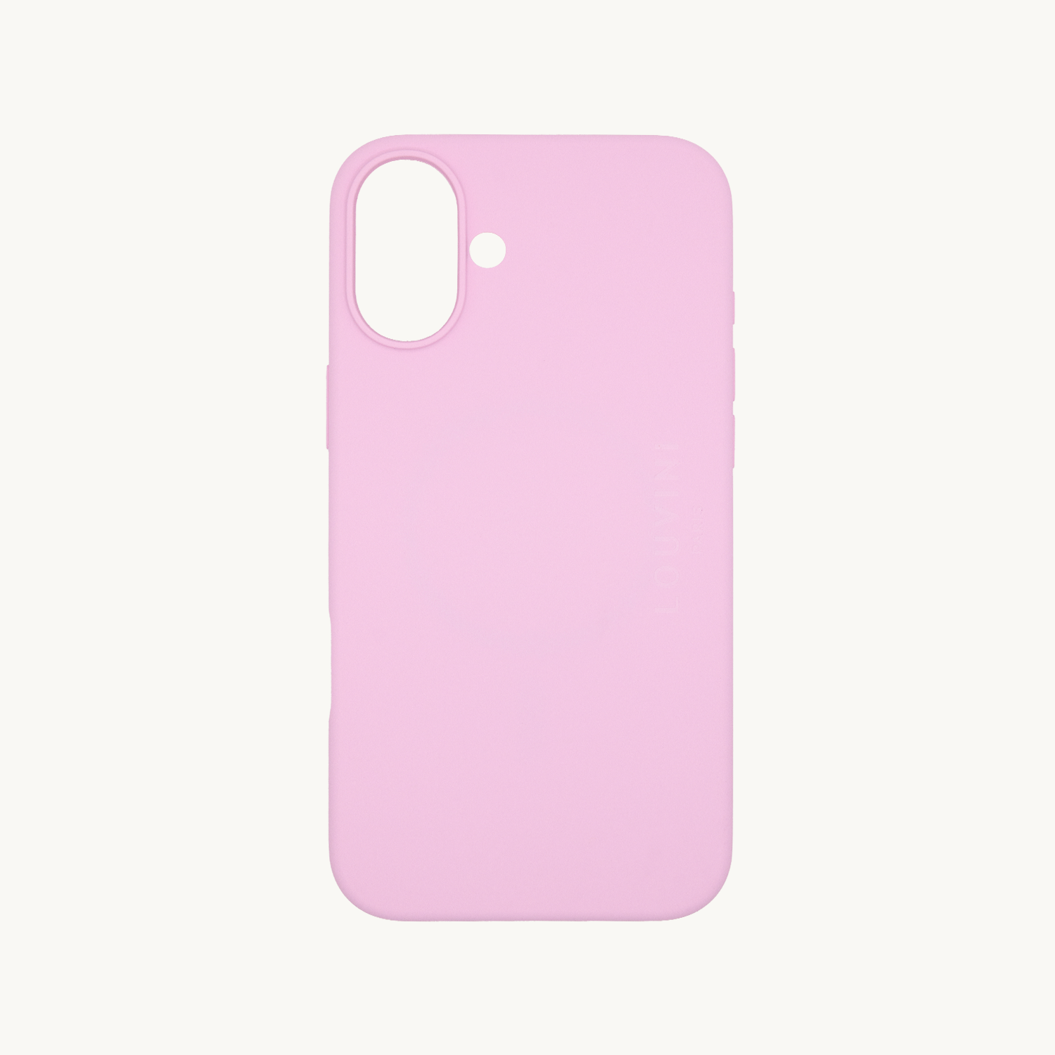 coque iPhone 16 Plus silicone rose 