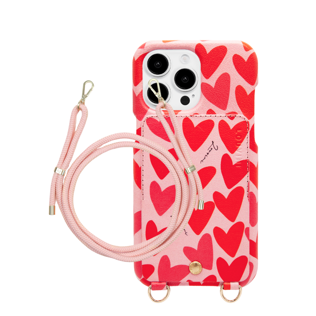 LOU Hearts iPhone Case & TESSA Powdered Rose