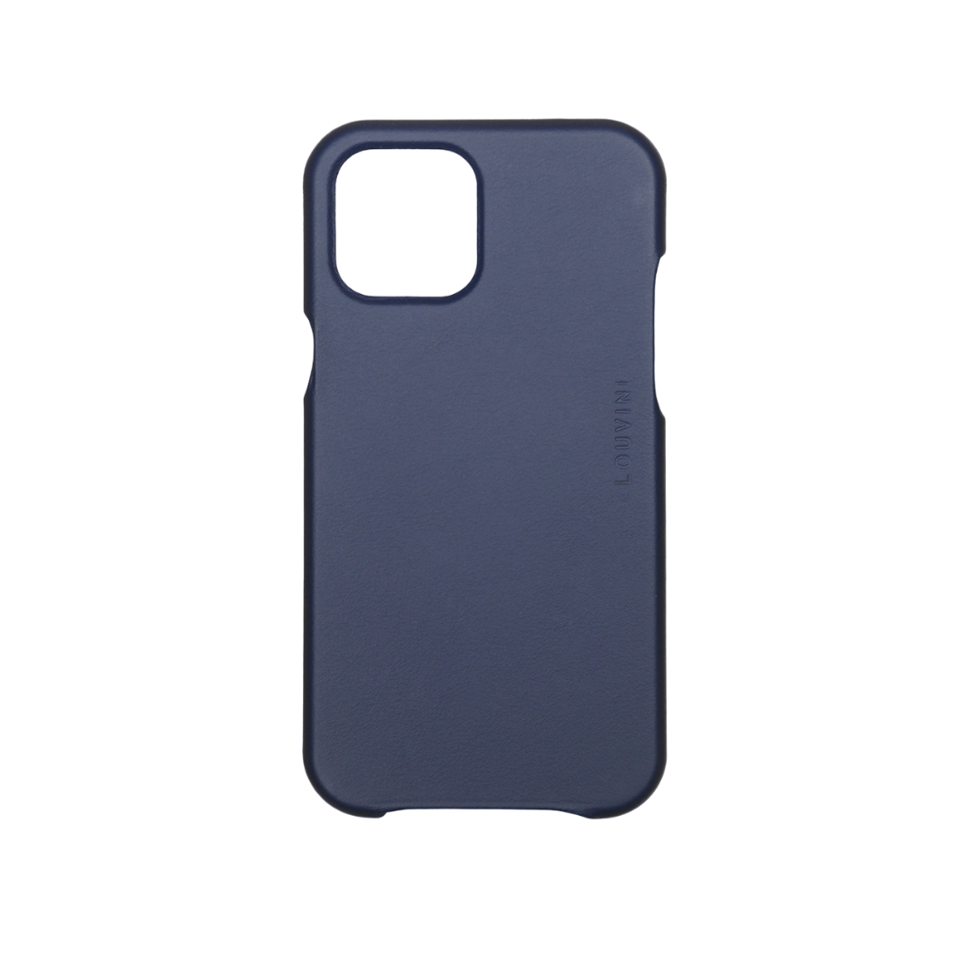 LEATHER IPHONE CASE WITH MAGSAFE MAX - NAVY (PERSONALISABLE)