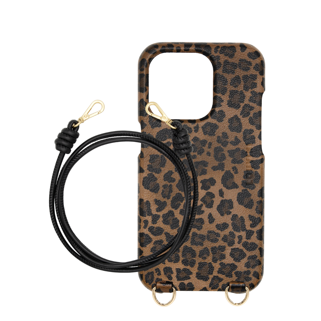 IPHONE LEOPARD MAX MAGSAFE CASE & KATE Black Cord