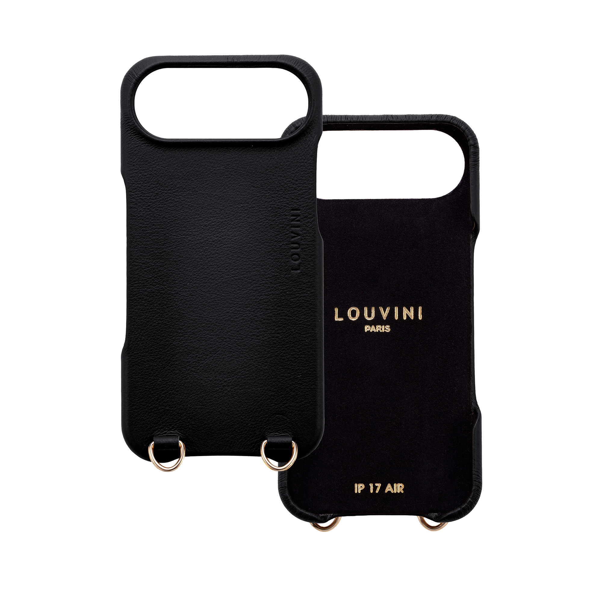 Leather iPhone Case with Loops and MagSafe MAX - Black