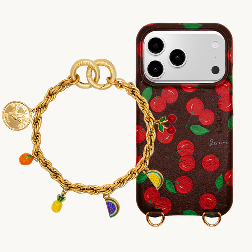 MAX Cherries MagSafe iPhone Case & Bracelet PETIT CELINE Tropical
