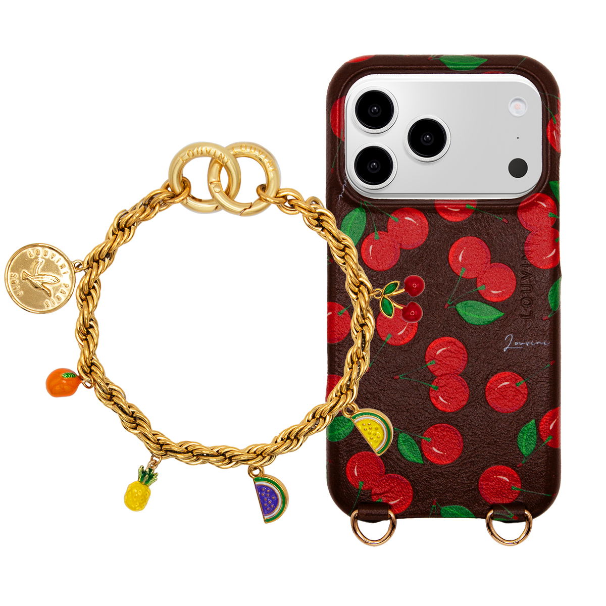 MAX Cherries MagSafe iPhone Case & Bracelet PETIT CELINE Tropical